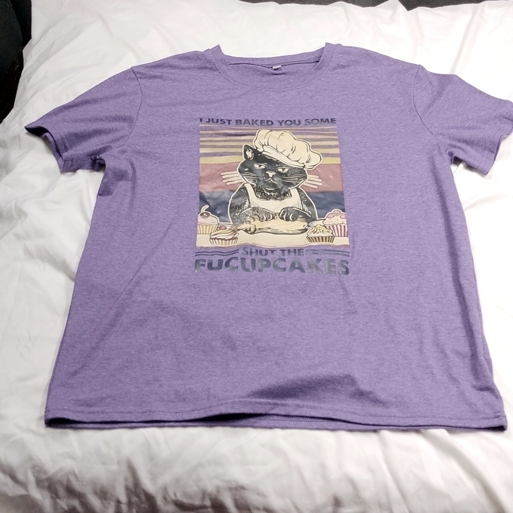 Baked cat women's XL t shirt